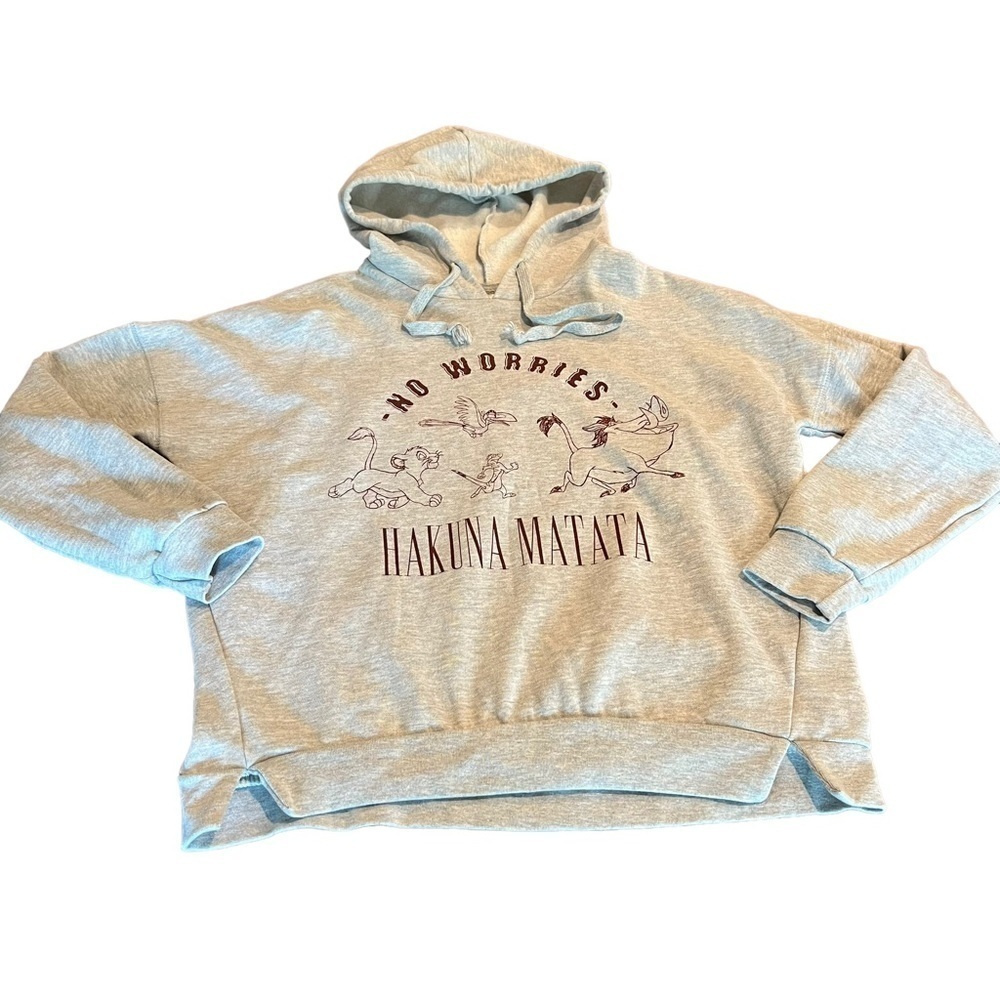 Disney Lion King Women’s Hoodie Sweatshirt No Worries Hakuna Matata Size Medium